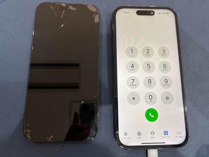 豊田市】iPhone14Pro 画面修理 まちスマGAZA豊田店