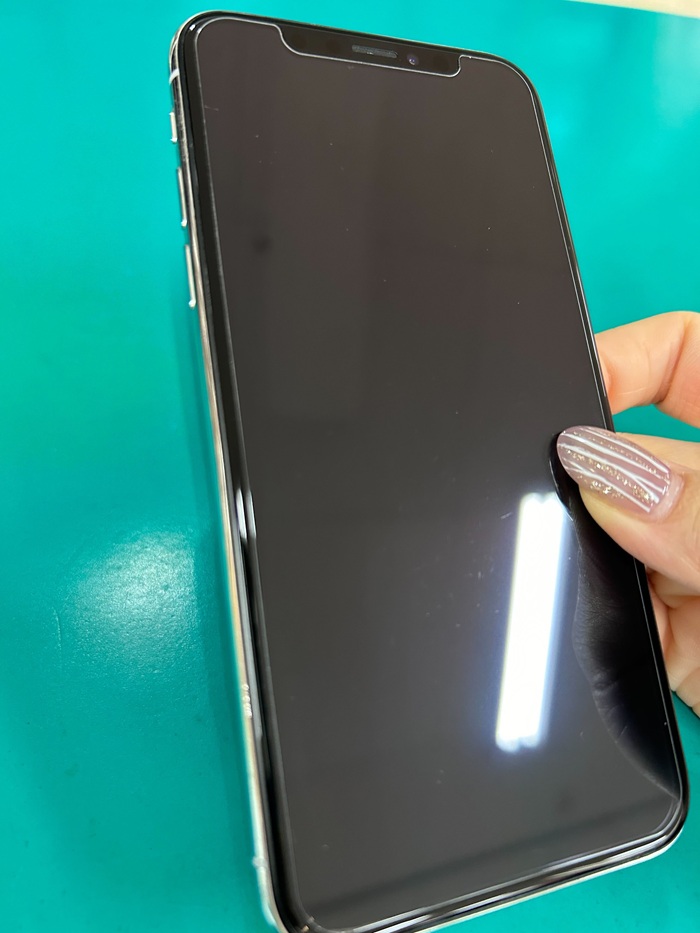 iPhone Ｘ本体 バッテリー87% 液晶不良 iPhoneX】バッテリー膨張-スマホクリニック テラスモール松戸店