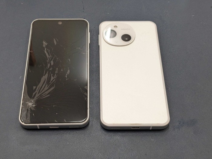 AQUOS sense9 アクオス 画面割れ　ひび割れ　ガラス破れ　画面真っ暗　画面　修理　交換