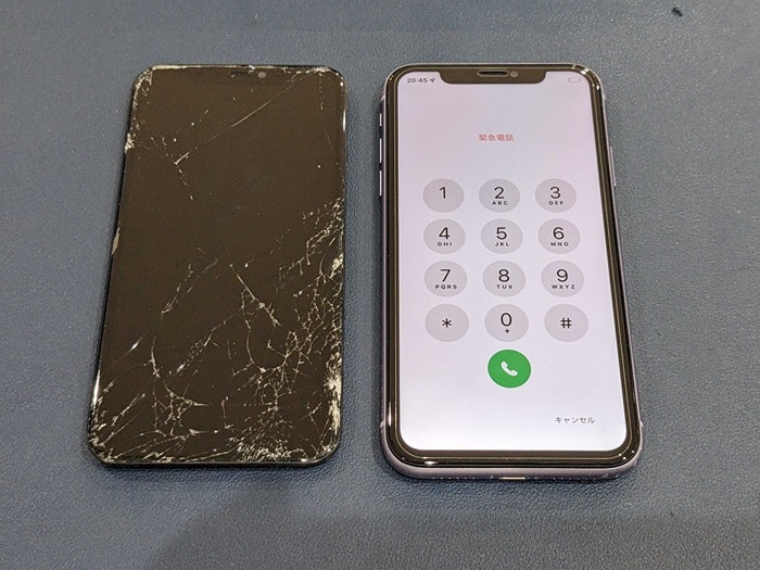 iPhoneXs　画面修理　画面交換 画面割れ