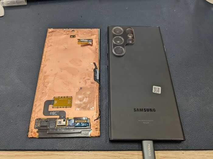 Android アンドロイド Galaxy S23 Ultra 画面割れ ガラス割れ 画面修理 ガラス修理 データ復旧 救出 岡崎