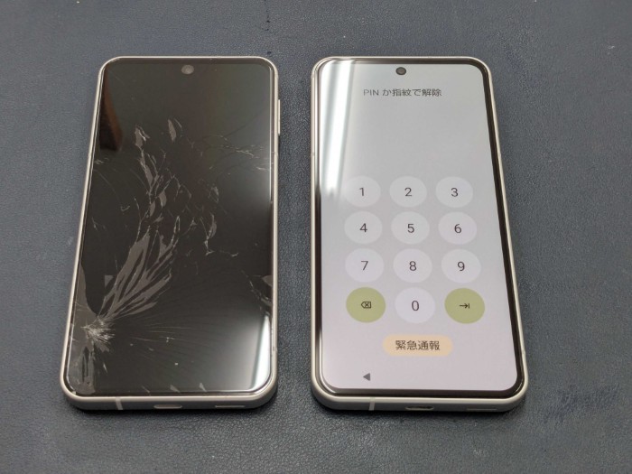 AQUOS sense 9 本体 画面ひび割れあり　ジャンク品 春日井市｜AQUOS sense9 画面割れ修理】最新モデルのディスプレイ交換