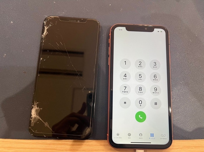 iPhone XR　画面割れ　画面修理　画面交換　液晶割れ　液晶修理　液晶交換