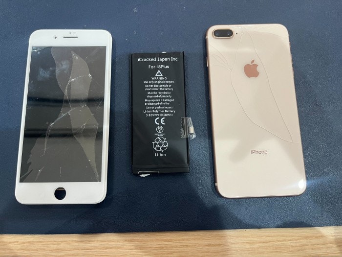 iPhone 8Plus 画面修理 画面交換 液晶修理 液晶交換 バッテリー バッテリー交換