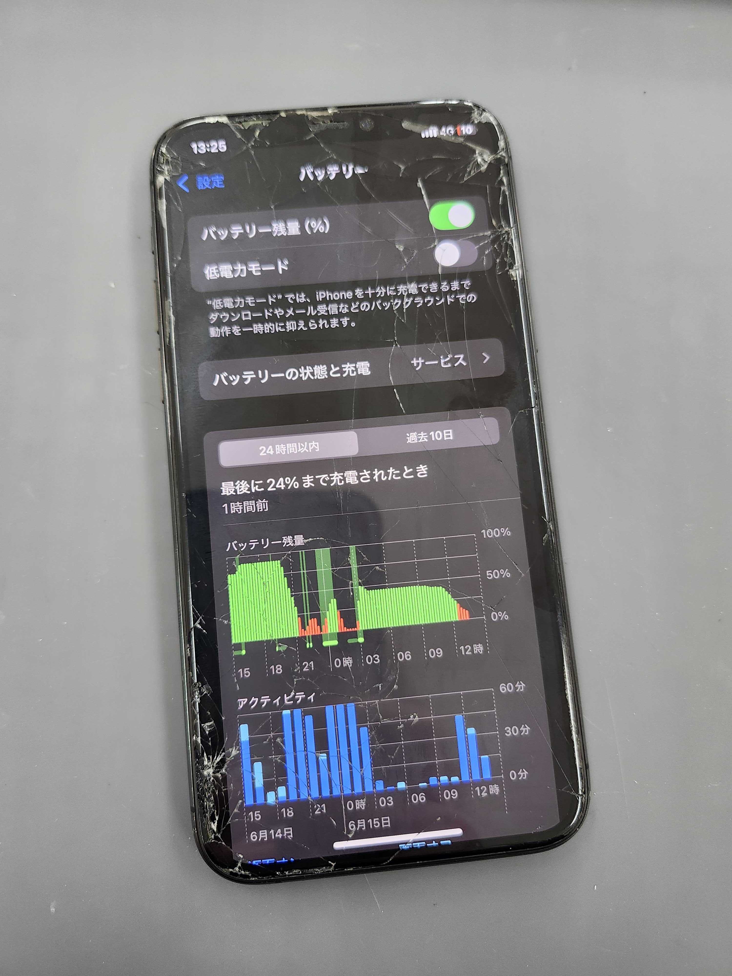 豊川市】iPhone 11 Proの画面割れ・バッテリー交換を同時修理！お得な
