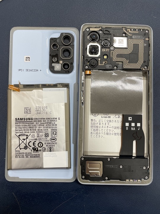 GalaxyA53　バッテリー交換