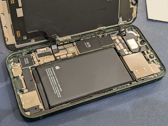 岡崎市】iPhone 13 水没洗浄 まちスマ岡崎店