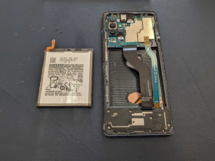 岡崎市】Galaxy A51 5G バッテリー膨張 まちスマ岡崎店