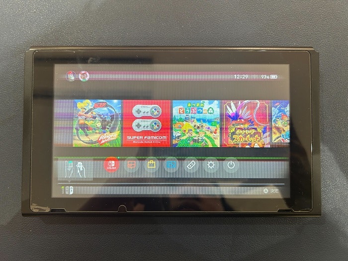 Nintendo Switch　画面横線　液晶修理