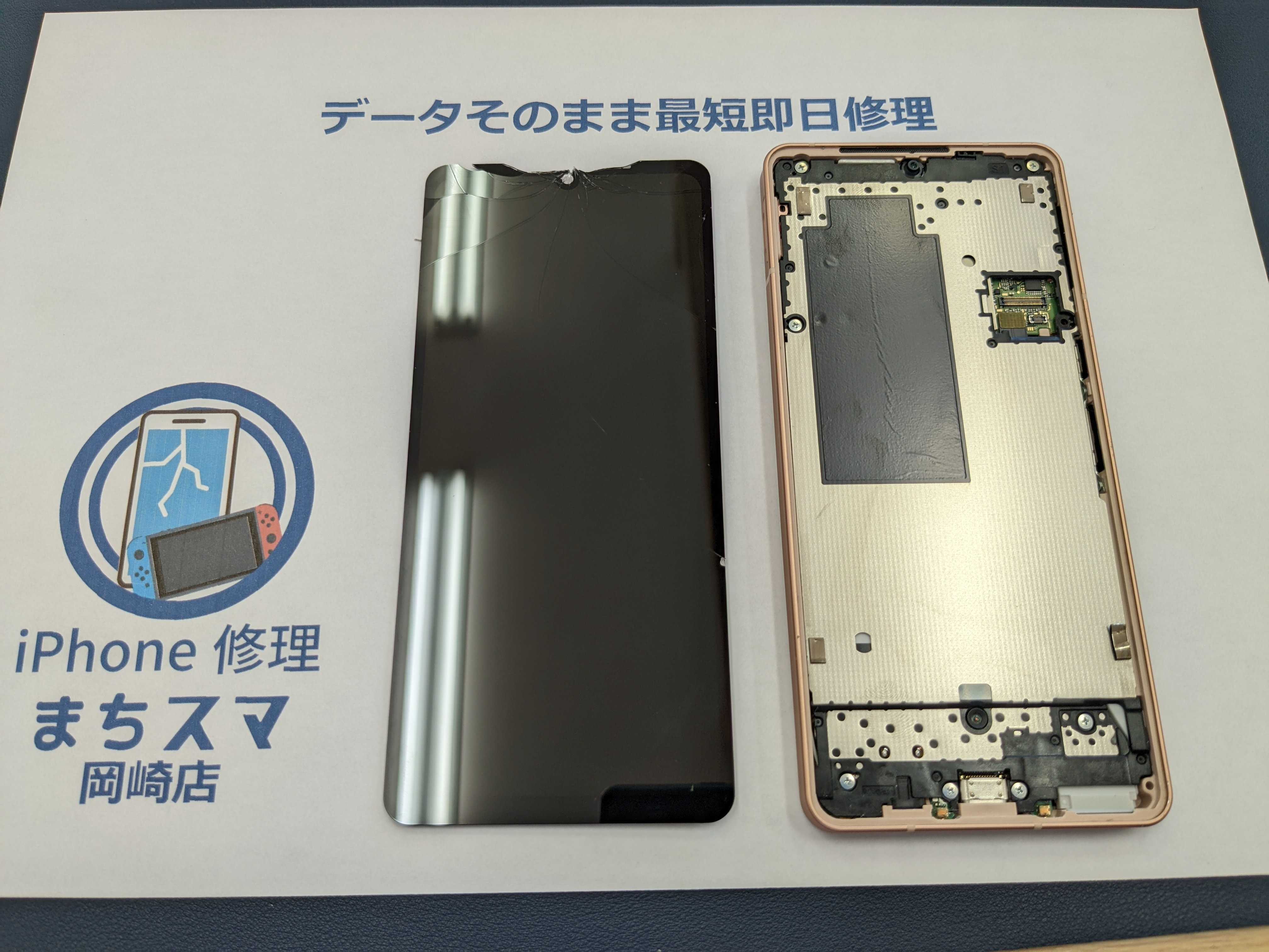 画面が割れてます。 分解手順付き)落として全体的に割れてしまったXperiaXZ3画面交換
