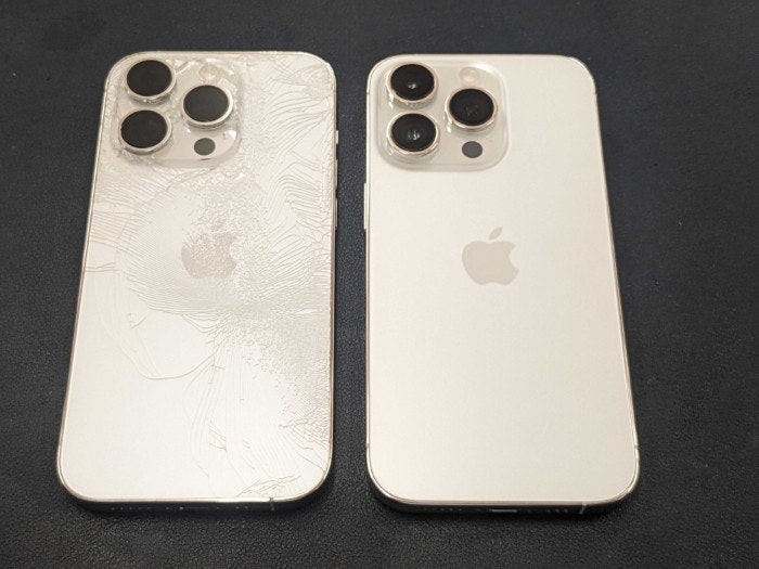 iPhone 14Pro 背面割れ 修理
