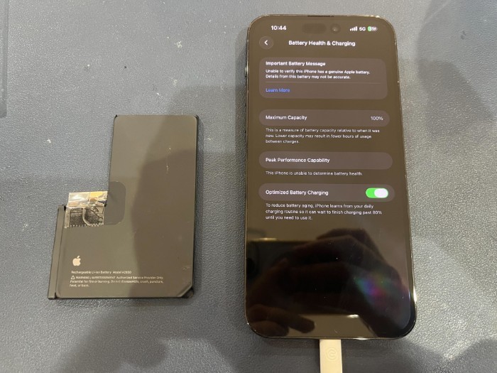 iPhone 15ProMax バッテリー交換 【岡崎】