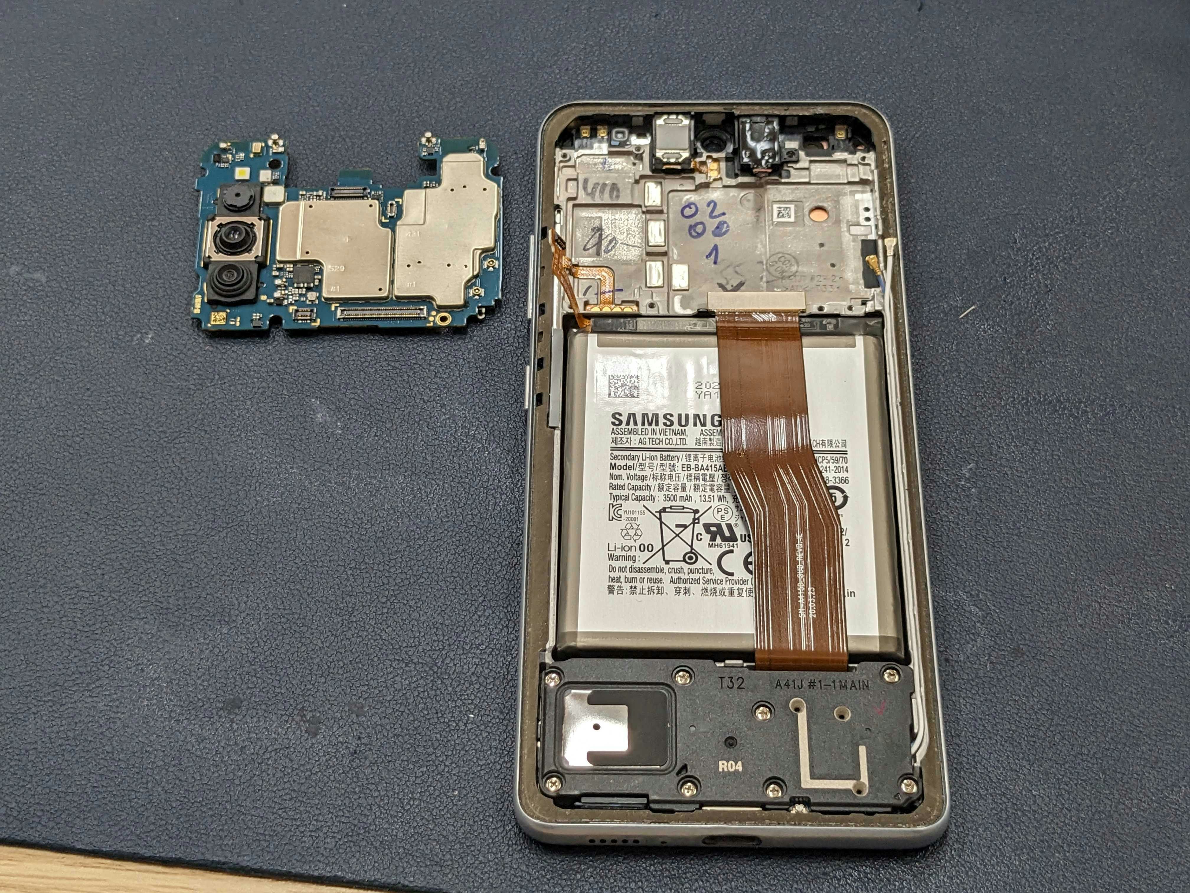 ぎゃらくしー ギャラクシー Galaxy A41 画面 割れ 表示不良 画面真っ暗 振動する 音する 修理 交換