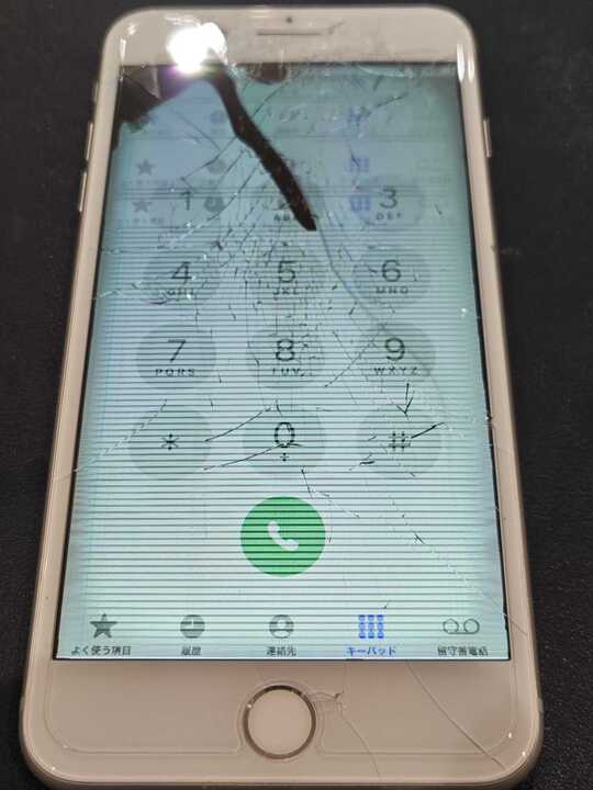 豊田市】iPhone 8 Plusの画面交換修理！割れてしまった画面も即日で