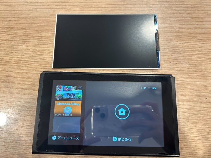 Nintendo Switch　ニンテンドースイッチ　液晶修理　画面横線