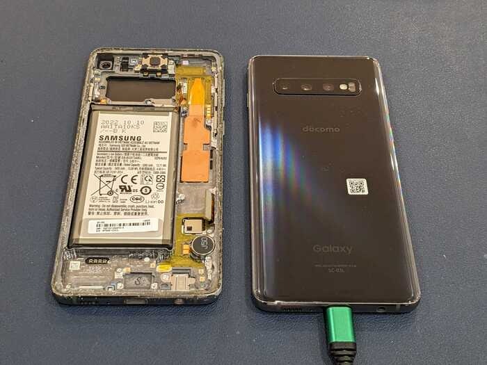 ぎゃらくしー ギャラクシー Galaxy S10 表示不良 液晶もれ 落下 ひびわれ ゴーストタッチ 勝手に動く 画面真っ暗 修理