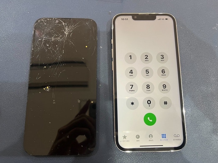 iPhone アイフォン アイフォーン 画面割れ 画面故障 ガラス割れ ガラス故障 壊した 壊れた 破損 故障 修理 直す 治す 交換 メーカー修理 Apple Care  保証 保険 純正 社外 