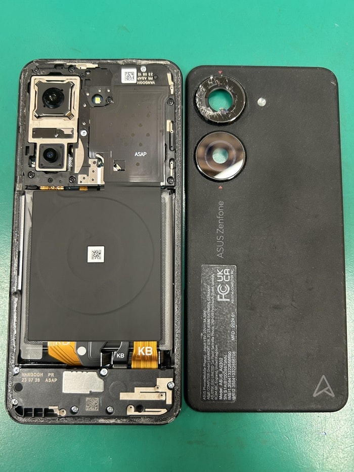 Android　アンドロイド　カメラレンズ　修理　zenfone