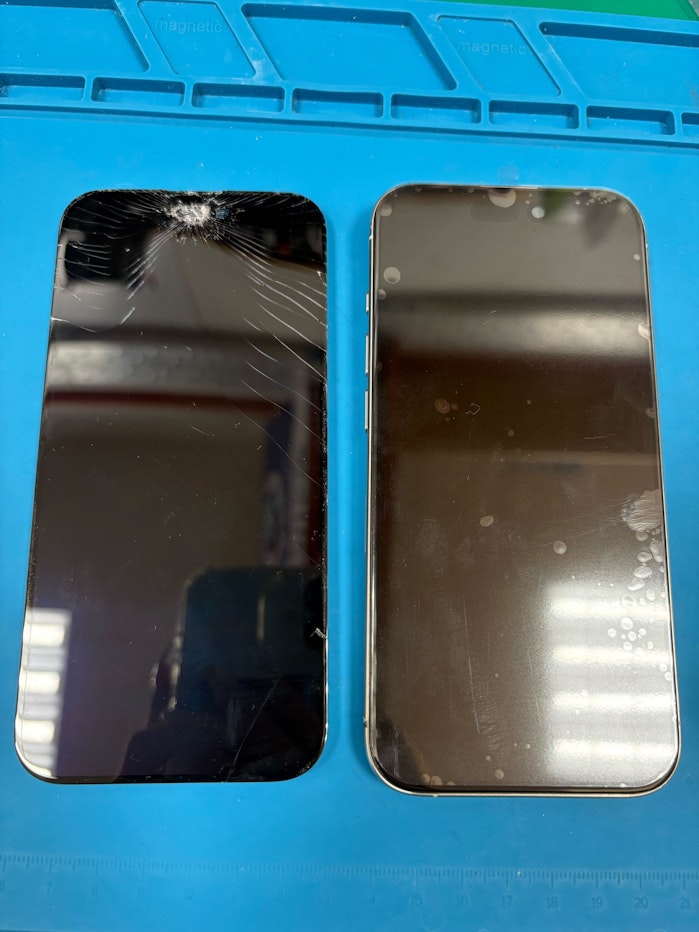 画面割れ　画面交換　iPhone15Pro