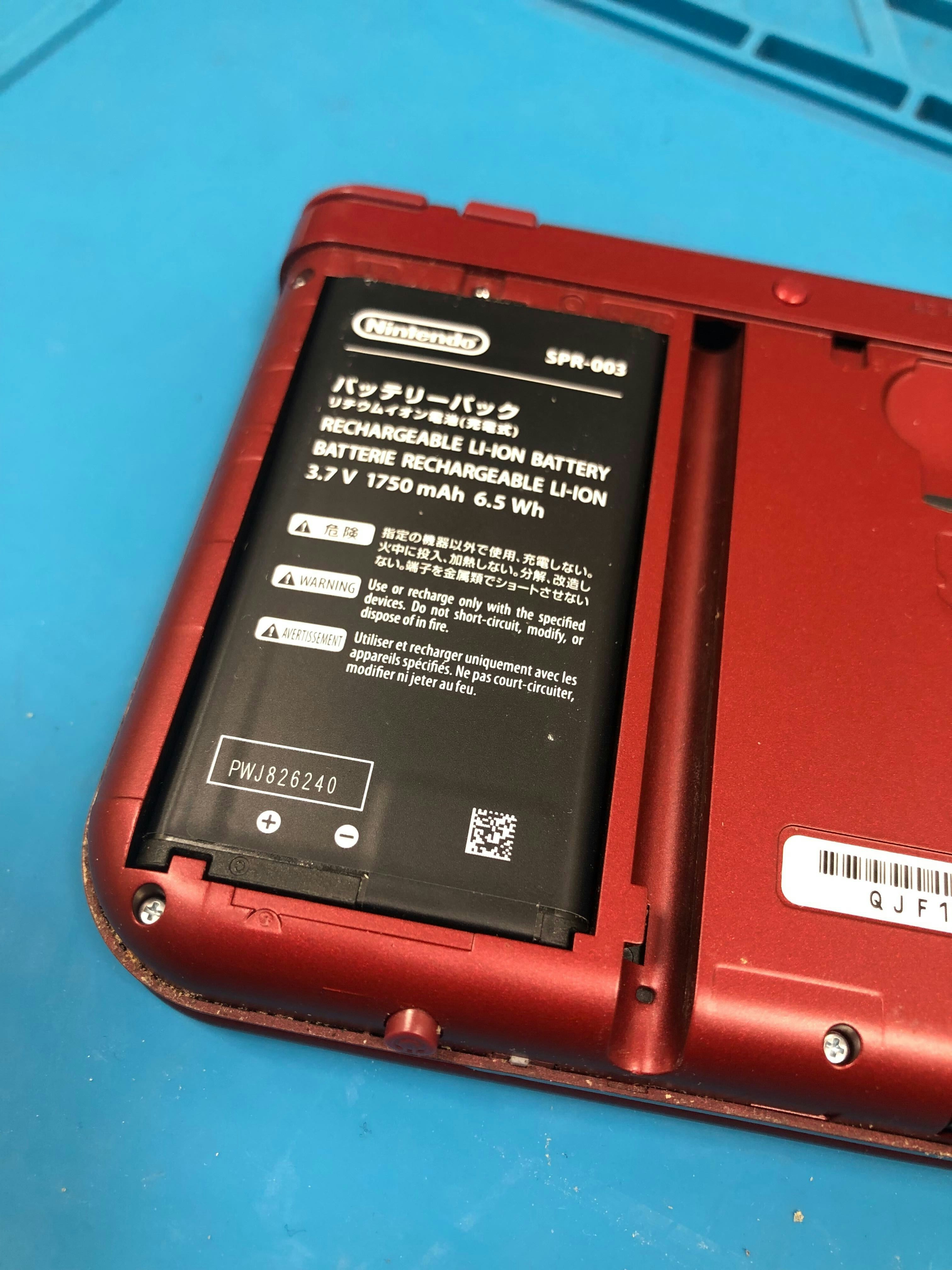 3DS　バッテリー膨張　バッテリー交換