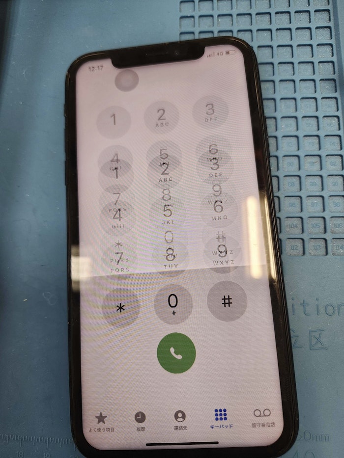 iPhoneXR　画面交換　液晶不良