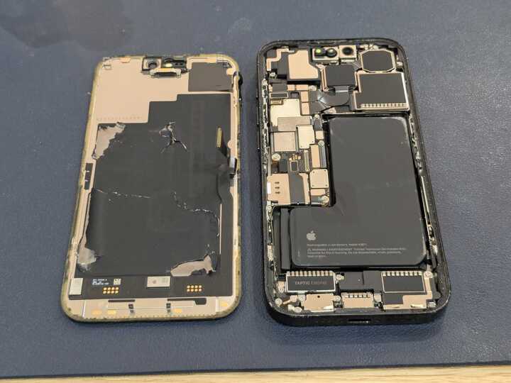256GB iPhone 15 Pro 訳あり(画面割れ/非純正液晶/内カメ不良 豊田市】iPhone15 Proの画面交換修理を行いました！画面下半分が真っ白