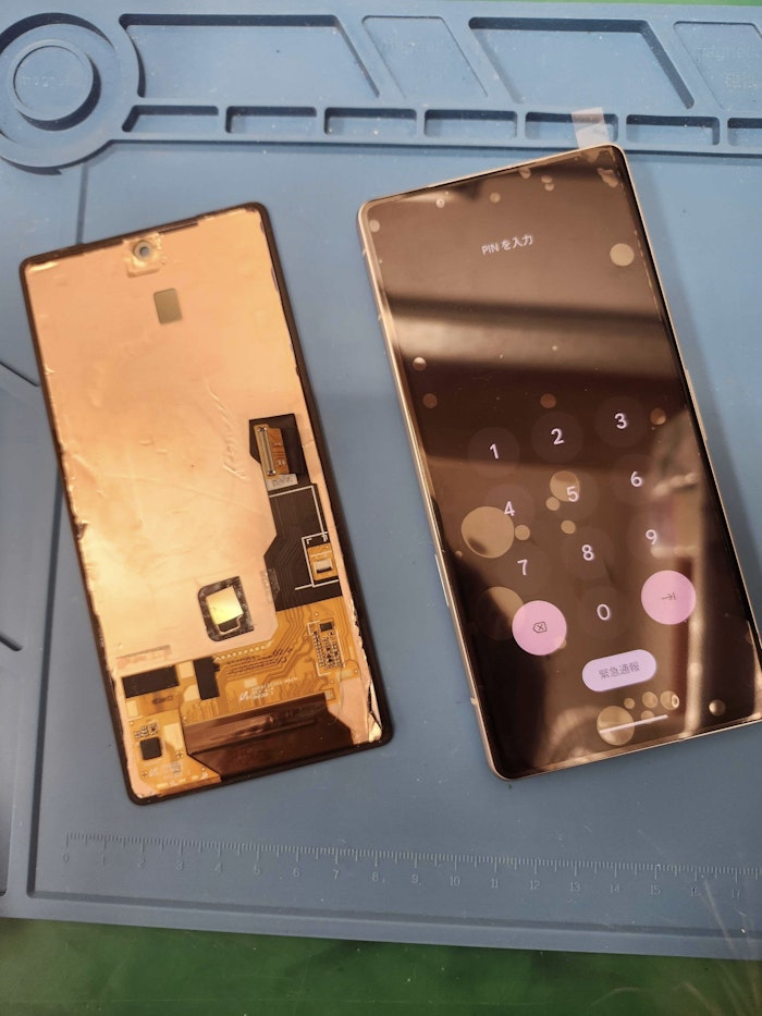 GooglePixel　液晶漏れ　画面交換