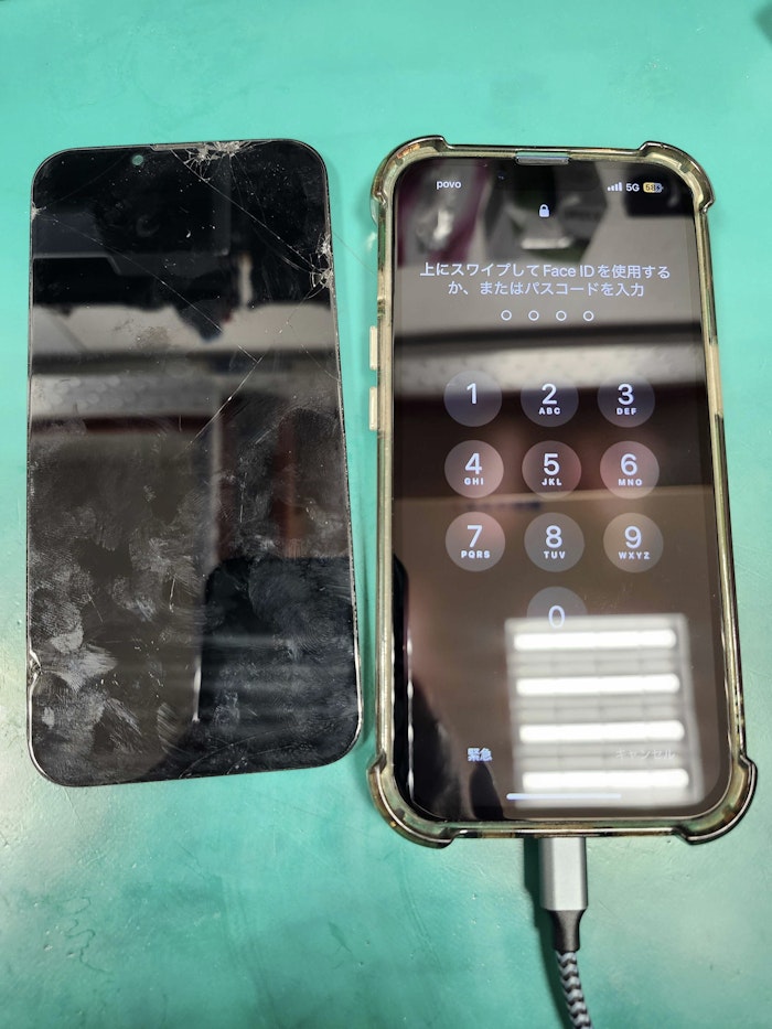 豊川市　画面交換　iphone修理　画面修理　画面割れ　