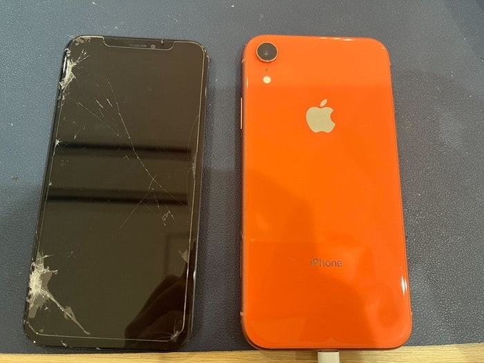 iPhone XR　画面割れ　画面修理　画面交換　液晶割れ　液晶修理　液晶交換