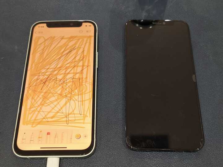 豊田市】iPhone 12 miniの画面交換修理！下半分のタッチが効かない症状