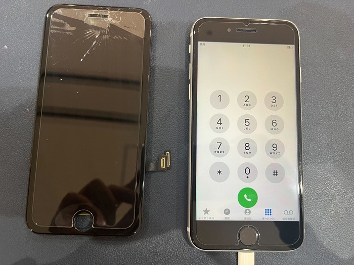 iPhone アイフォン アイフォーン 画面割れ 画面故障 ガラス割れ ガラス故障 壊した 壊れた 破損 故障 修理 直す 治す 交換 メーカー修理 Apple Care  保証 保険 純正 社外 