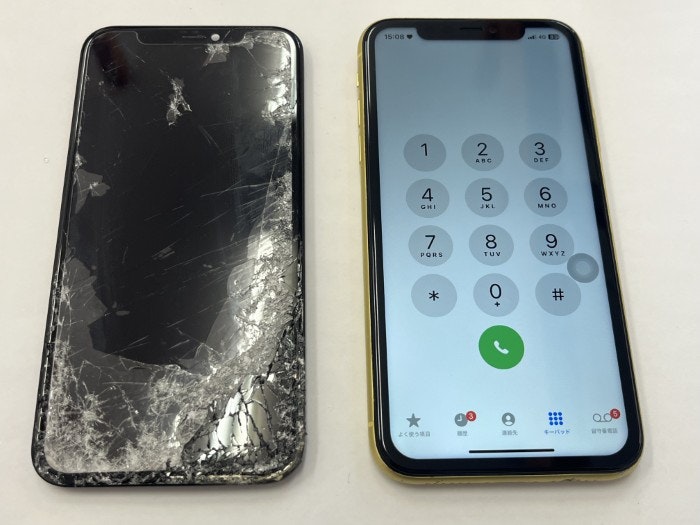 あいふぉん iPhone 11 画面 ひび割れ 修理