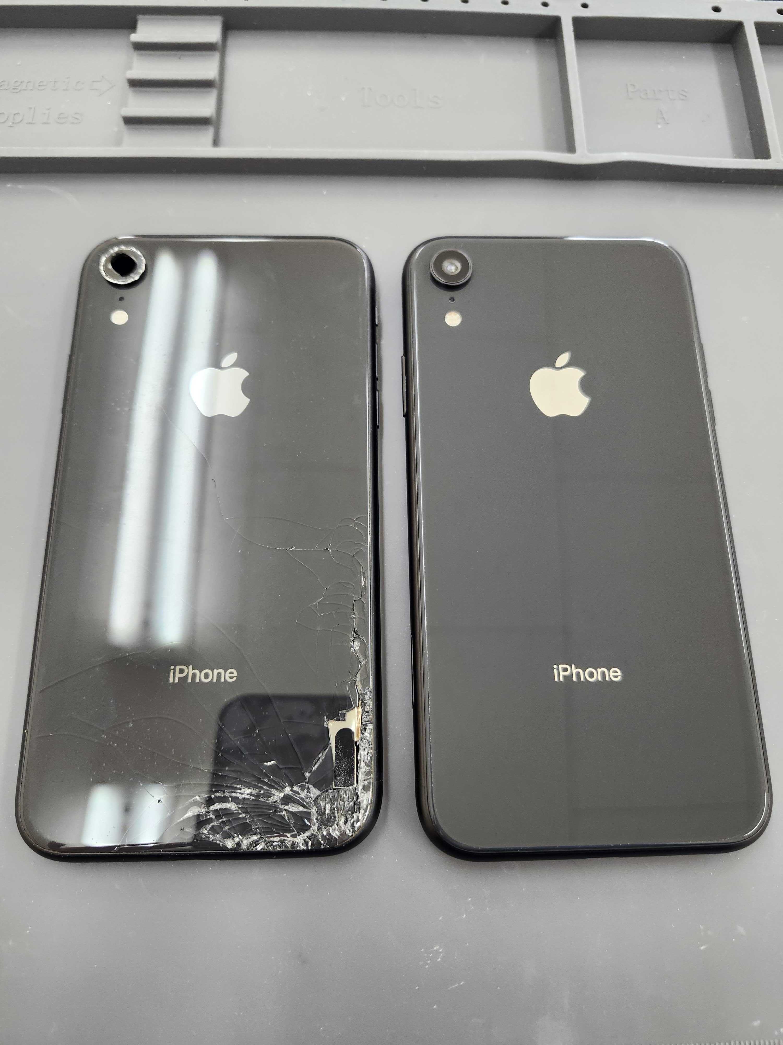 iPhoneXr 64GB 本体　ブラック　黒　背面割れ まちスマ豊川店】iPhoneXR 背面がバキバキに割れてしまった！😭💦背面
