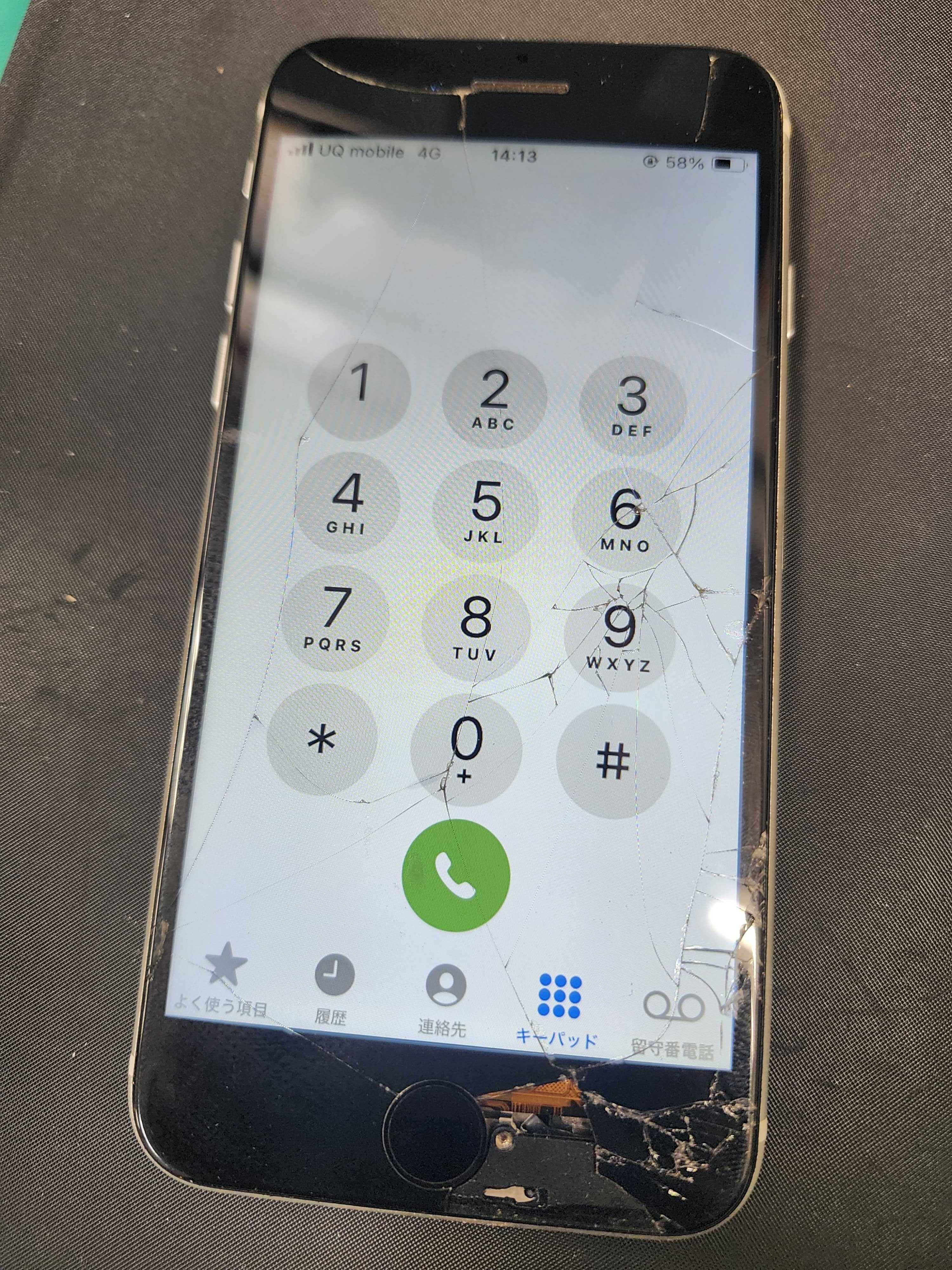 修理事例：iPhoneSE2】画面割れを即日60分で新品同様に復旧！豊川市の