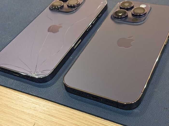 岡崎市】iPhone14Pro 背面ガラス割れ修理 まちスマ岡崎店