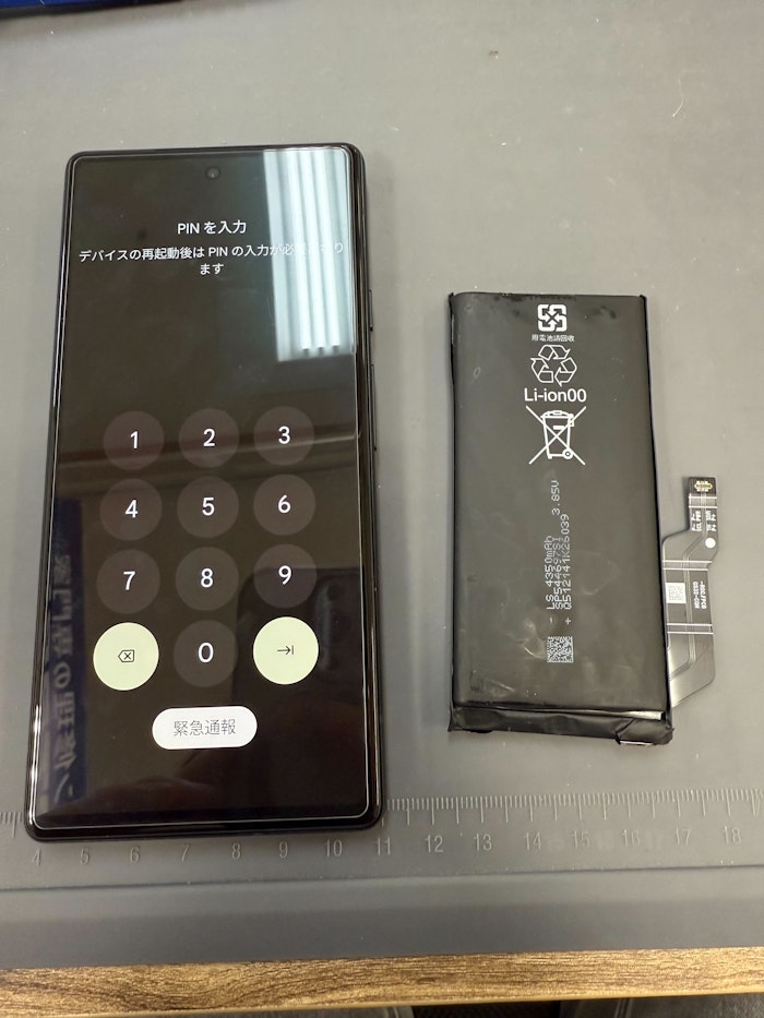 googlepixel6a   バッテリー膨張　バッテリー交換　修理