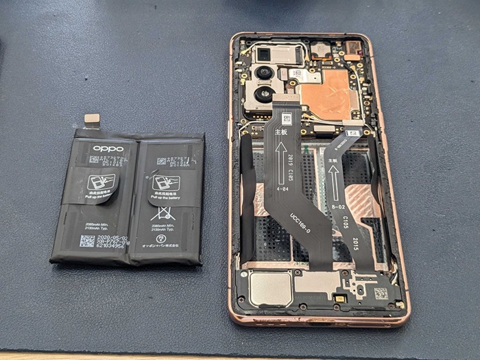 豊田市】OPPO Find X2 Pro バッテリー交換 まちスマGAZA豊田店