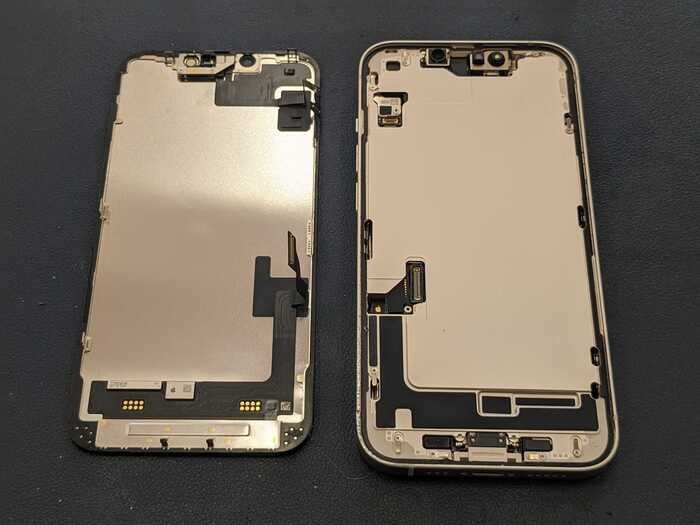 あいふぉん　アイフォン　iPhone　14　ひび割れ　ヒビ　画面　落下　衝撃　高い位置　画面真っ暗　タッチ効かない　反応しない　表示おかしい　修理　交換