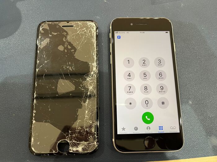 岡崎市】iPhone SE3 画面修理 まちスマ岡崎店