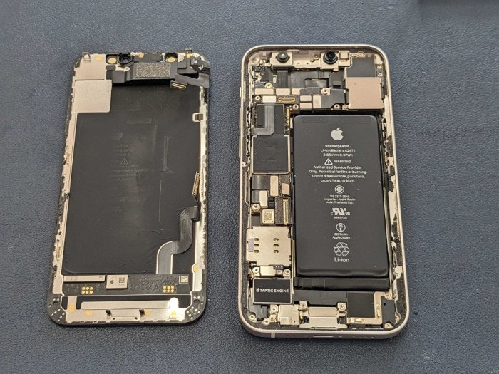 あいふぉん　iPhone 12mini  画面割れ 修理