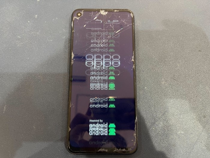 OPPO A53 海外版 Android アンドロイド 画面割れ 画面故障