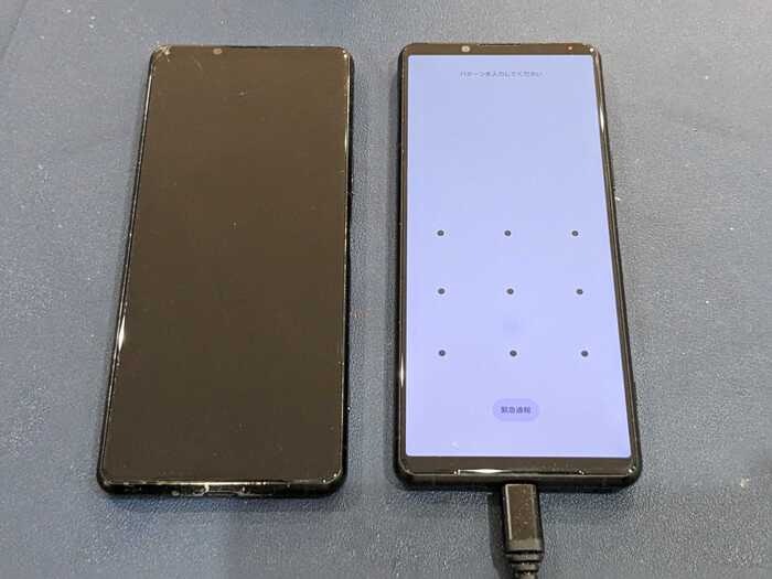 Xperia エクスペリア 5 lll 画面　表示不良　ゴーストタッチ　修理