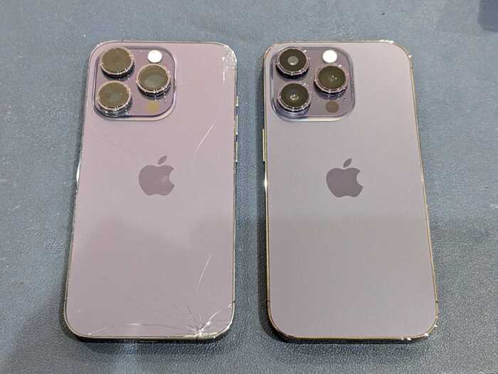 岡崎市】iPhone14Pro 背面ガラス割れ修理 まちスマ岡崎店