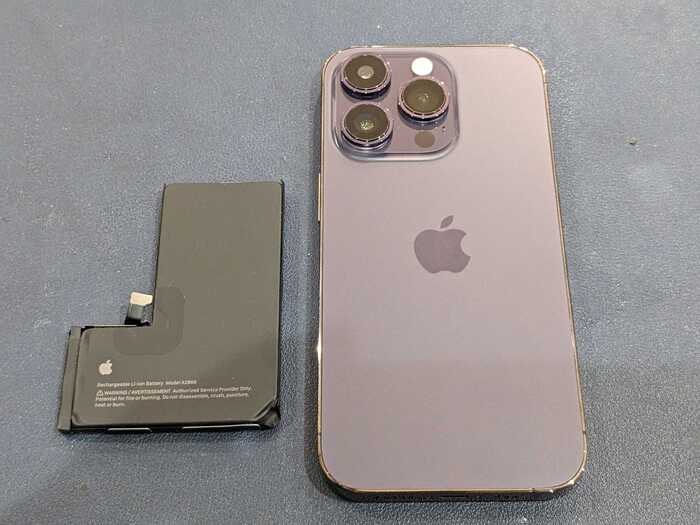 iPhone 14 pro バッテリー交換 【岡崎】