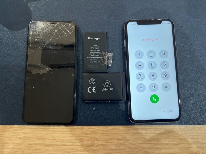 iPhoneX　バッテリー交換　バッテリー修理　電池持ち　充電持ち 画面修理　画面交換　液晶修理　電源不良　起動不良