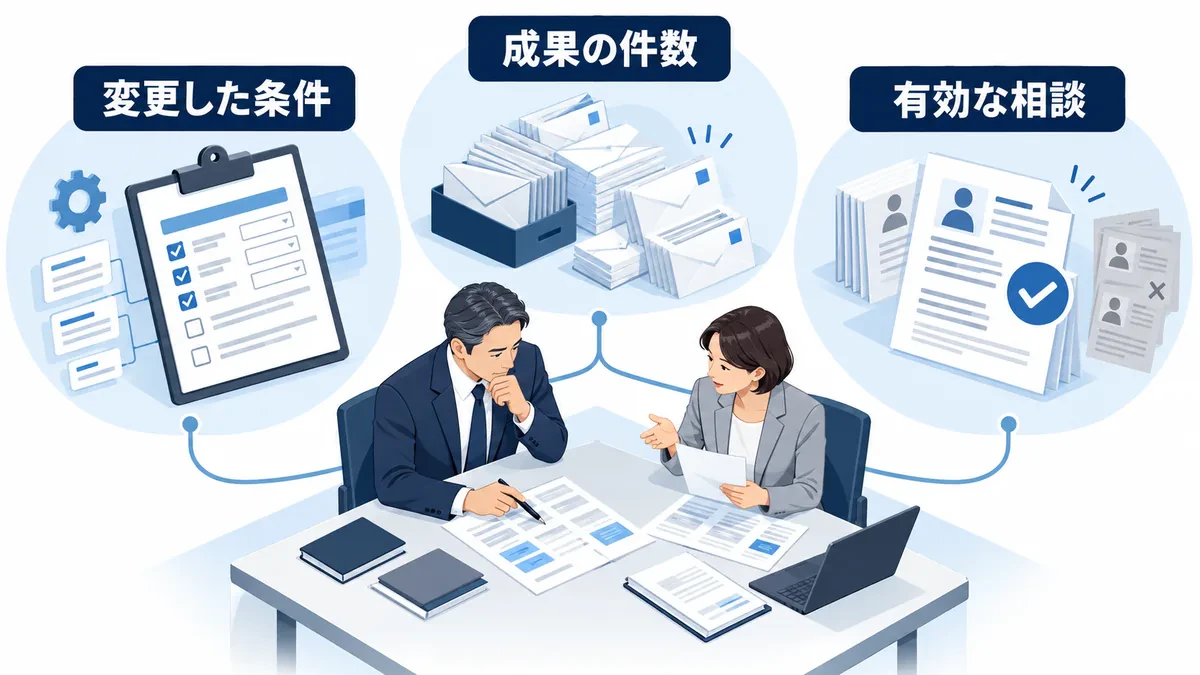 率・件数・質を並べた検証