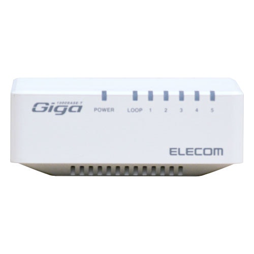 エレコム スイッチングハブ EHC-G05PA-JW-K 5ポート ギガビット