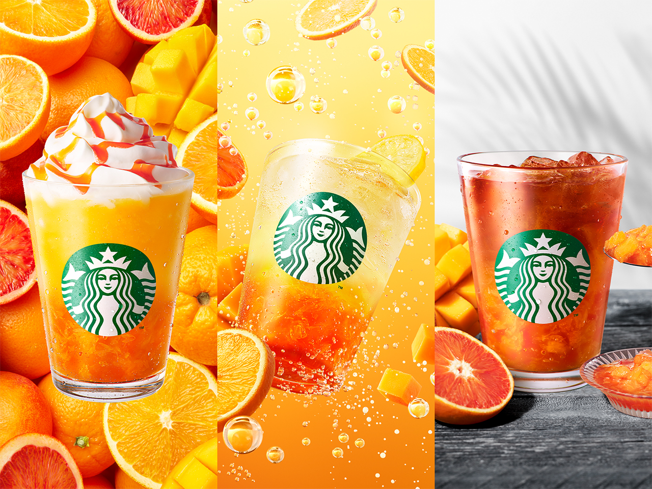 スタバ夏の新作 オレンジ＆マンゴー フラペチーノ707円ほか3種｜2026年
