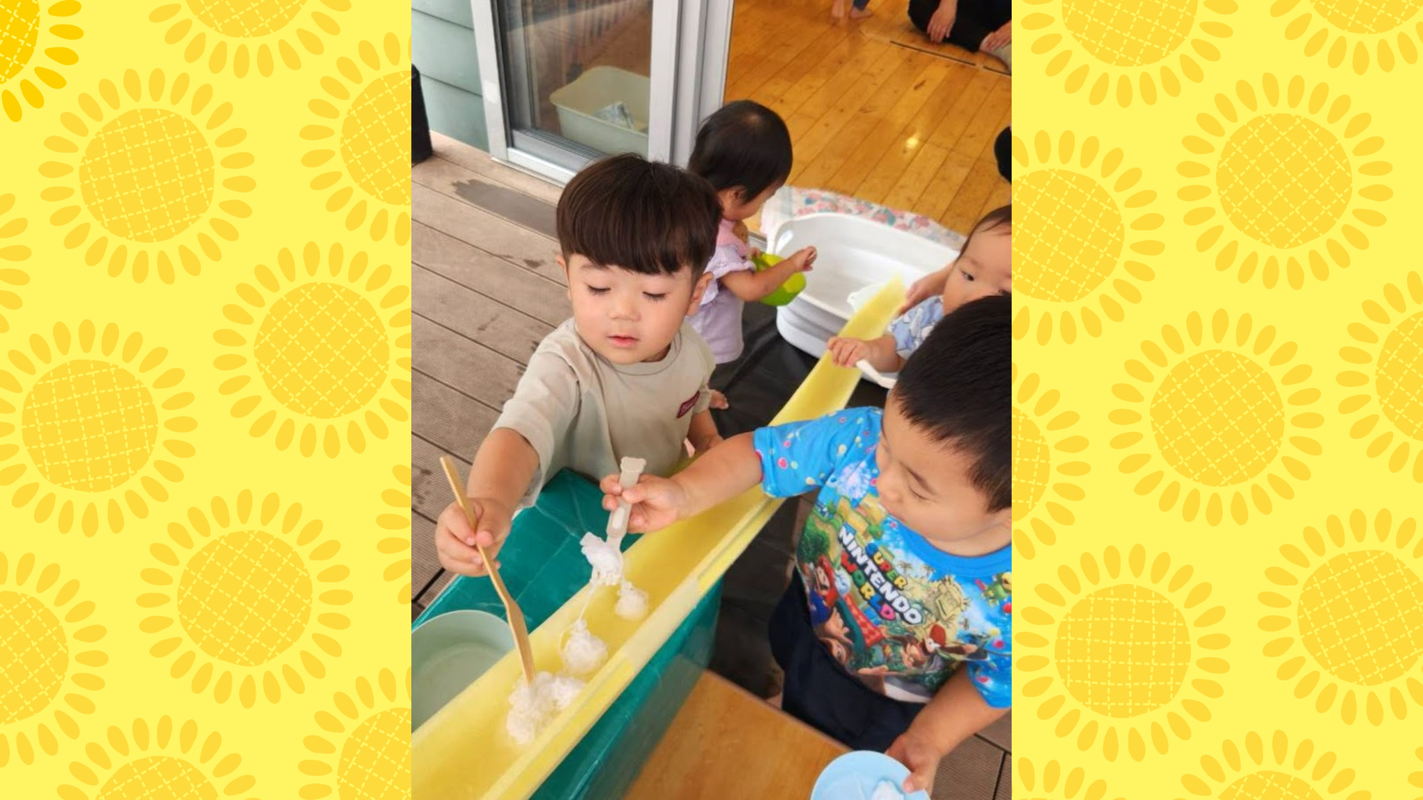 そうめん流しで育つ目と手の連携