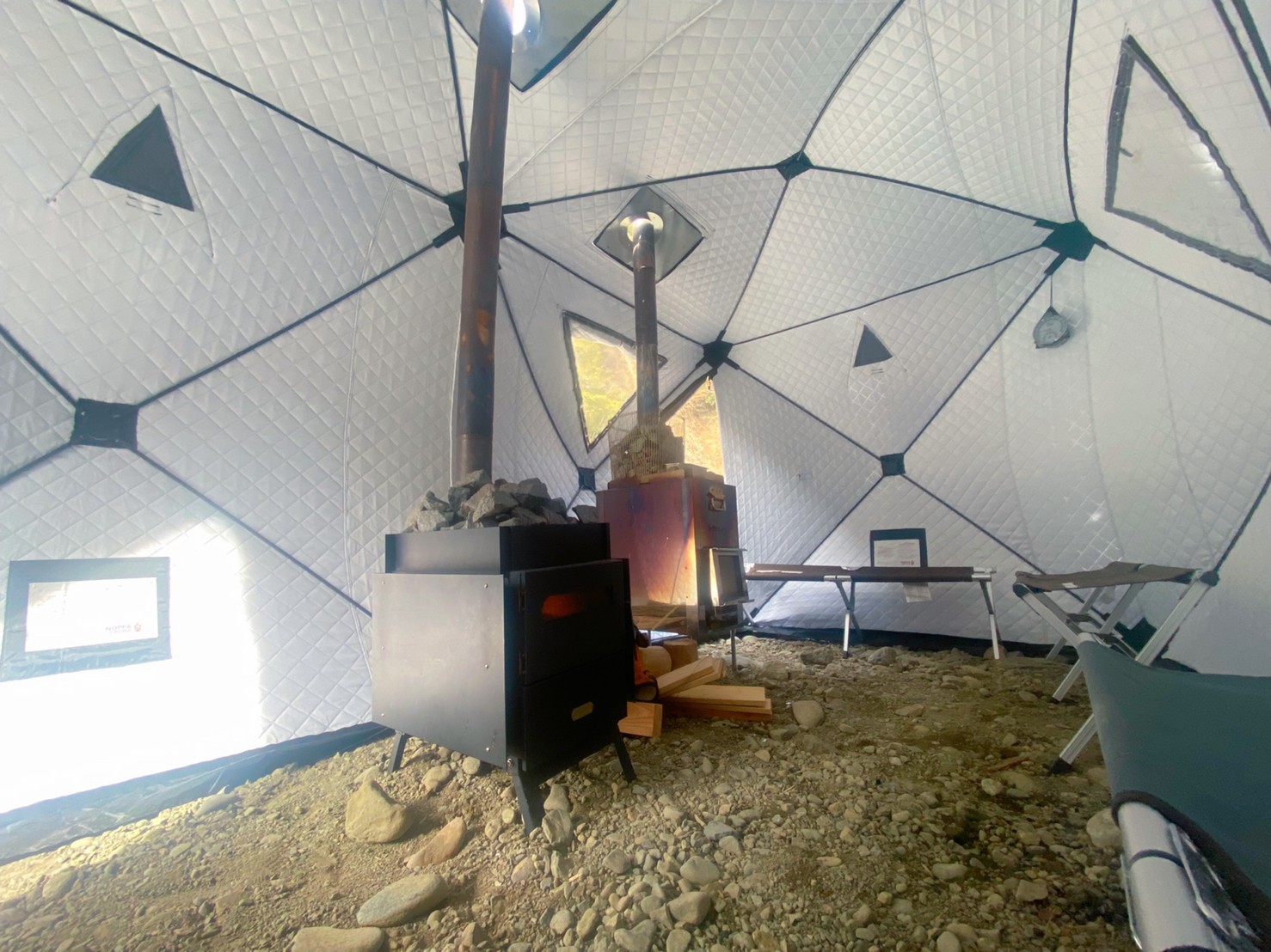 Sotoburo STOVE 天板付き サウナ （NPO日本テントサウナ安全協会(JTSA 